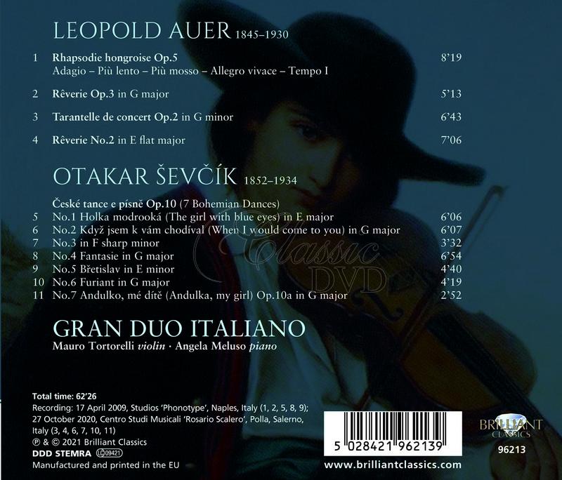Ševčík: 7 Bohemian Dances Op.10; Auer: Hungarian Rhapsody, Reverie (CD)
