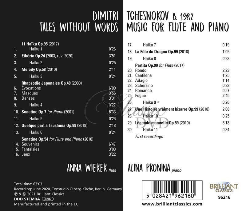 Tchesnokov: Tales Without Words, Music for Flute and Piano (CD)