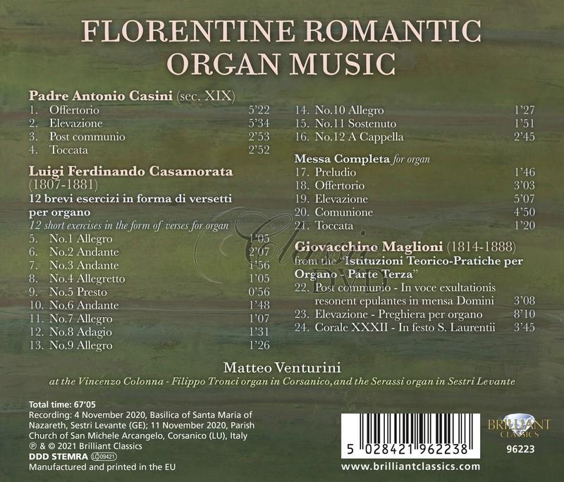 Florentine Romantic Organ Music. Matteo Venturini (CD)