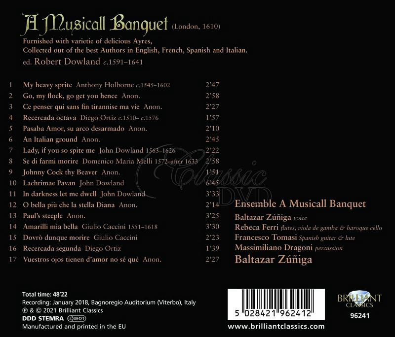 Dowland: A Musicall Banquet (CD)