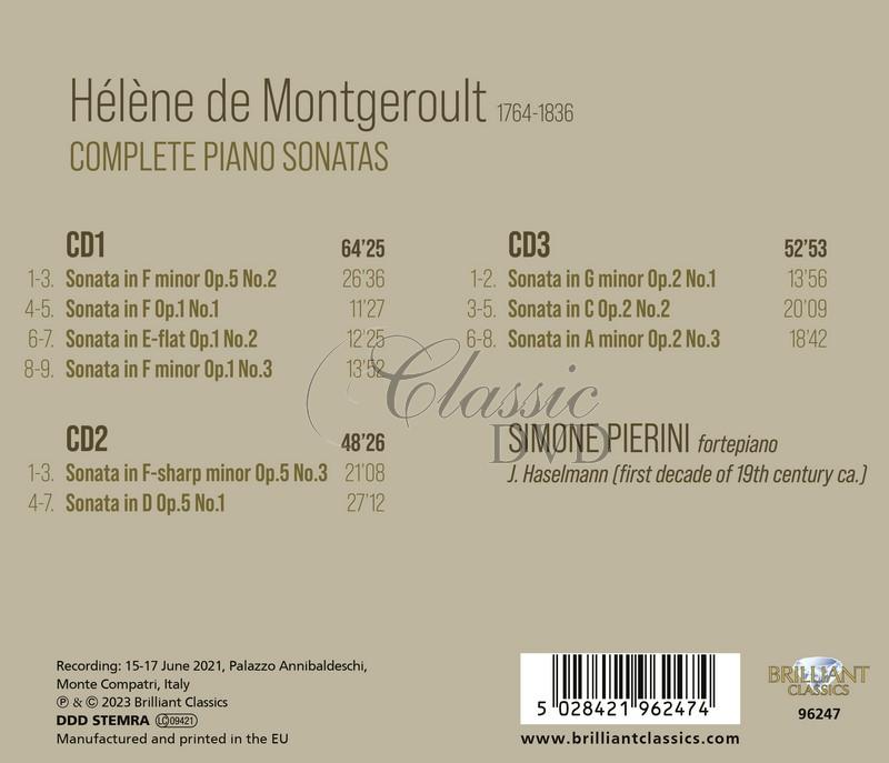De Montgeroult: Complete Piano Sonatas (3CD)