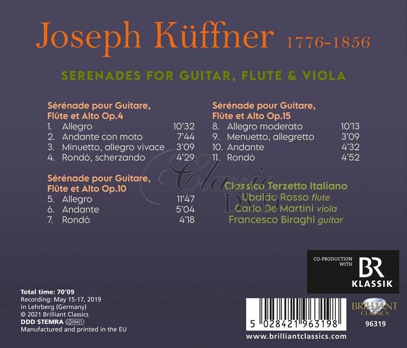 Küffner: Serenades for Guitar, Flute & Viola (CD)
