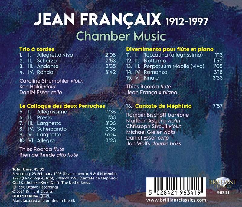 Jean Françaix: Chamber Music (CD)