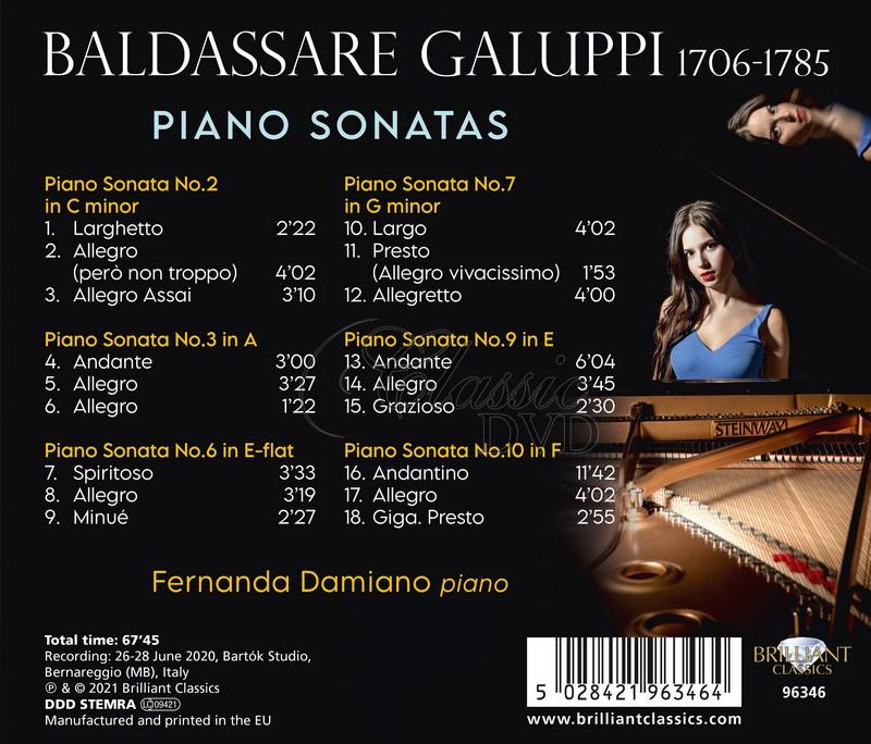 Galuppi: Piano Sonatas. Fernanda Damiano (CD)