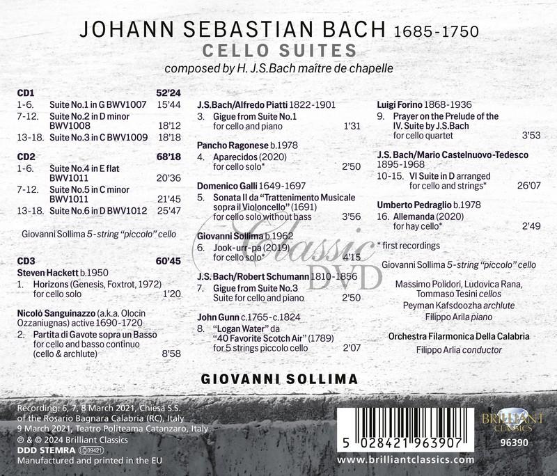 J.S. Bach: Cello Suites (3CD)