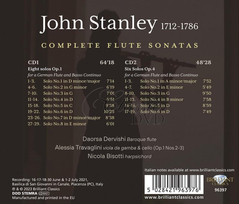 Stanley: Complete Flute Sonatas (2CD)
