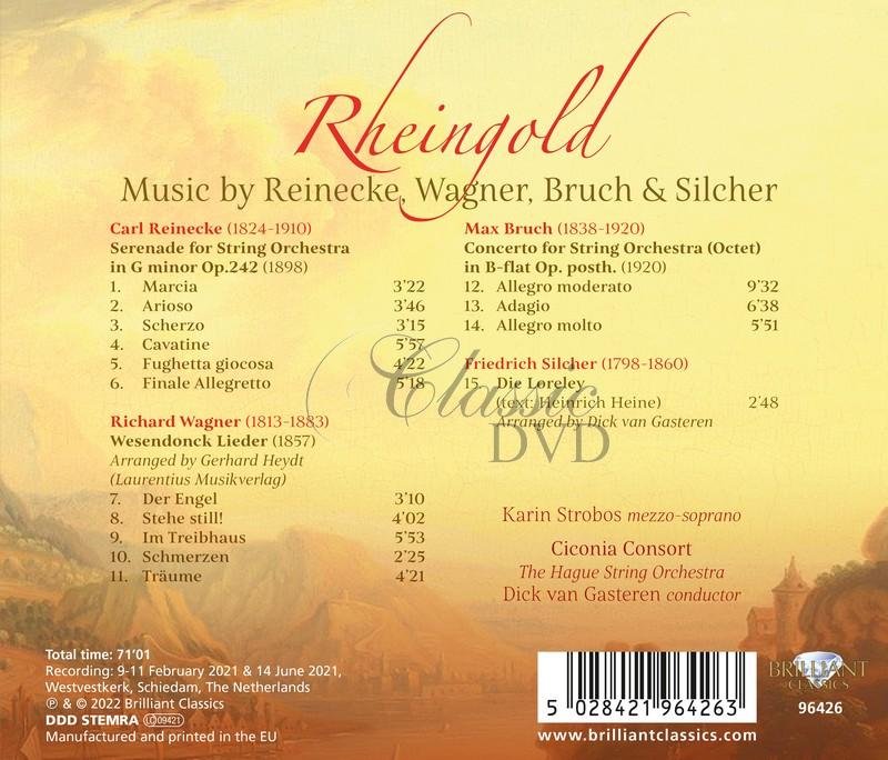Rheingold: Music by Reinecke, Wagner, Bruch & Silcher (CD)