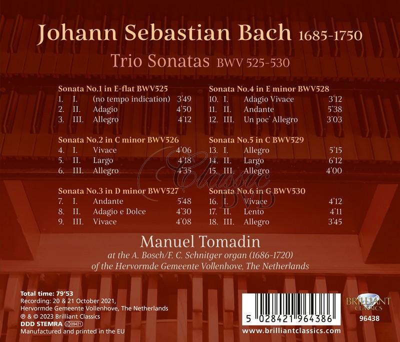 J.S. Bach: Trio Sonatas BWV 525-530 (CD)
