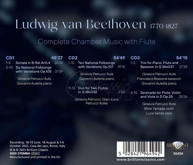 Beethoven: Complete Chamber Music with Flute (3CD)