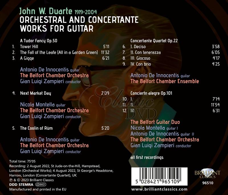 Duarte: Orchestral and Concertante Works for Guitar (CD)