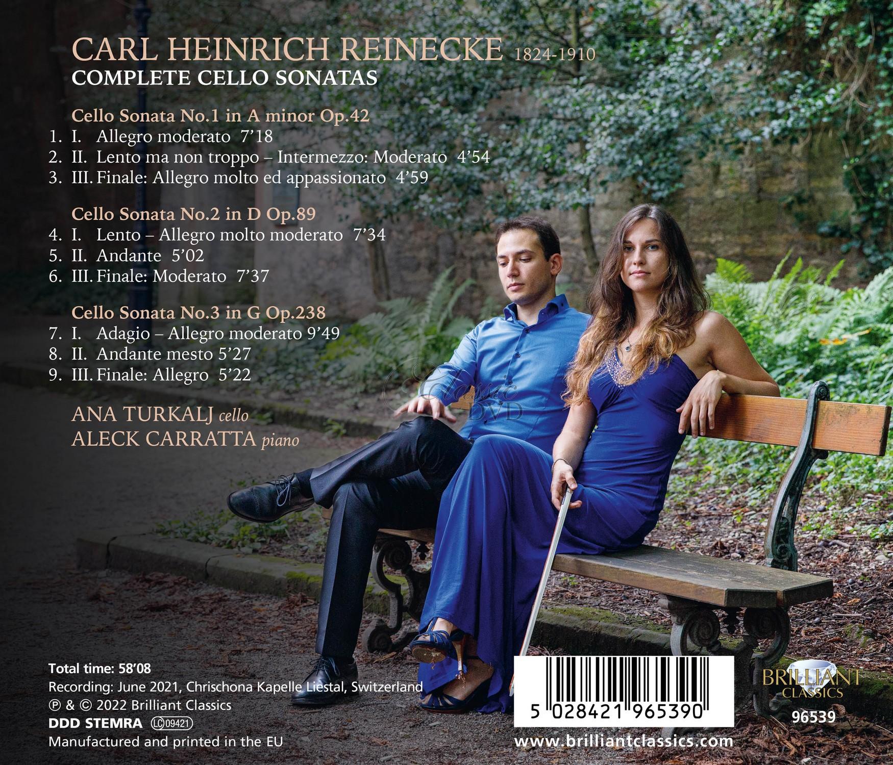 Reinecke: Complete Cello Sonatas (CD)