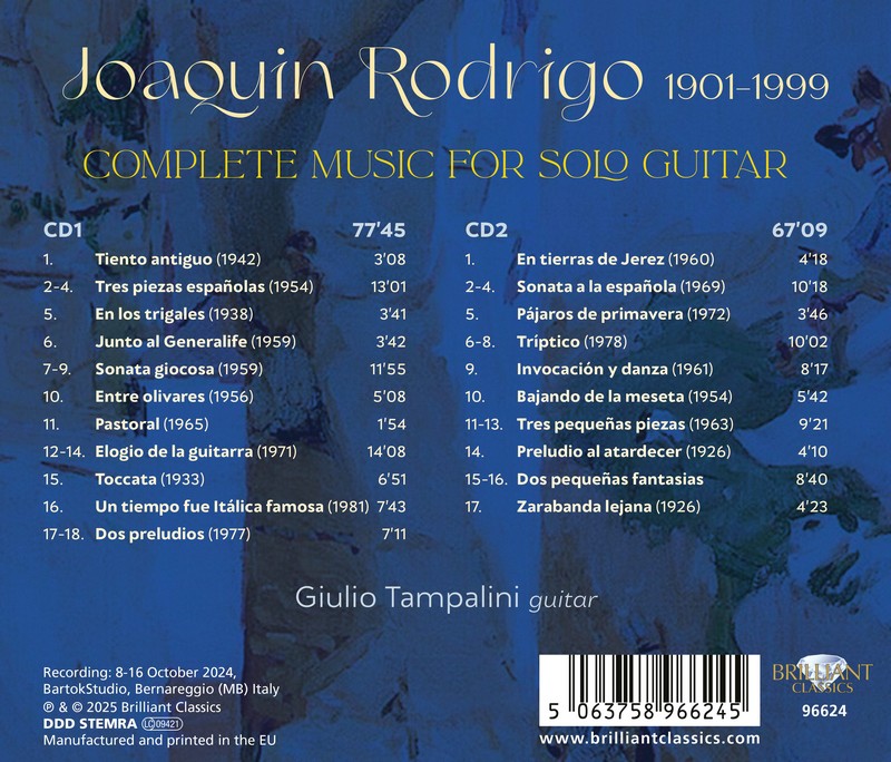 Rodrigo: Complete Music for Solo Guitar (2CD)