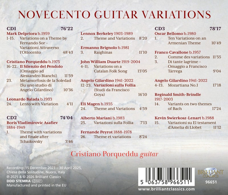 Novecento Guitar Variations (3CD)