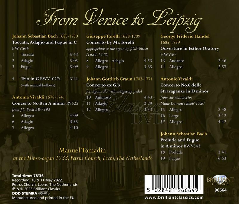 From Venice to Leipzig, Organ Music (CD)