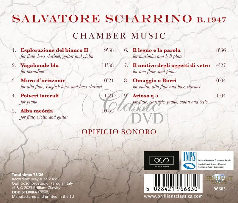 Sciarrino: Chamber Music (CD)