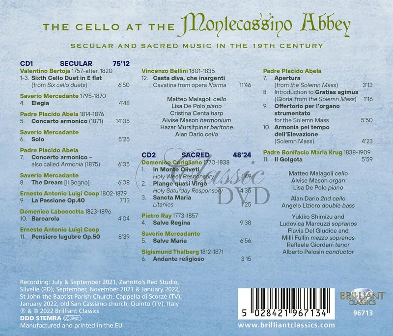 The Cello at Montecassino Abbey (2CD)