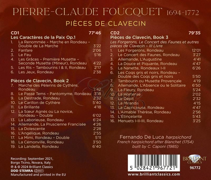 Pierre-Claude Foucquet: Pièces de Clavecin (2CD)