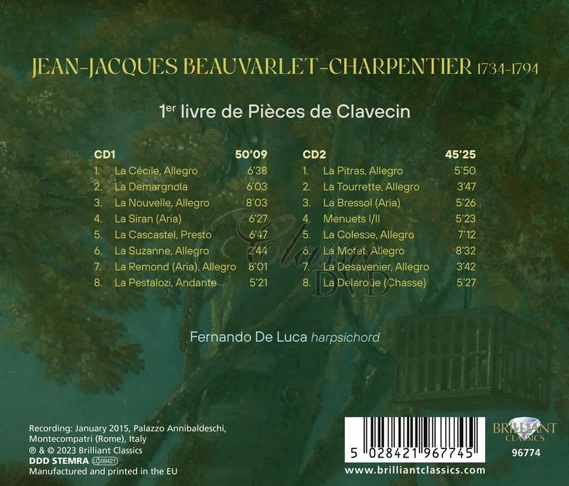 Beauvarlet-Charpentier: 1er livre de Pièces de Clavecin (2CD)