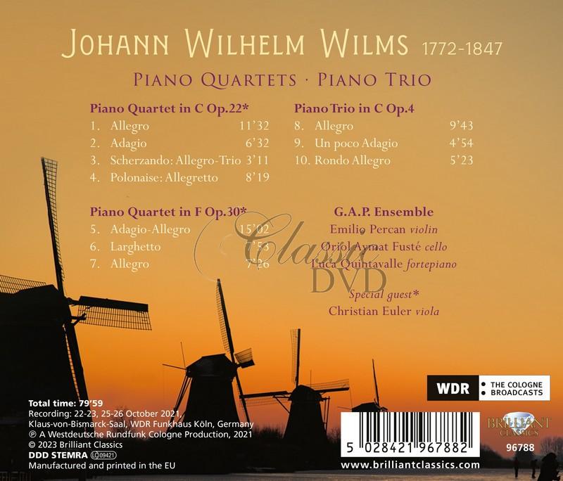 Wilms: Piano Trio & Piano Quartets (CD)