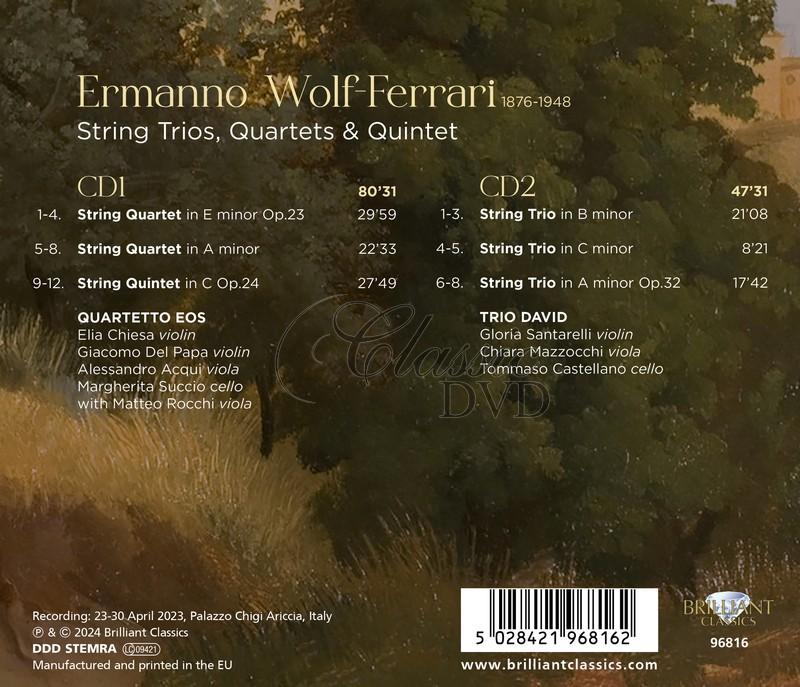 Ermanno Wolf-Ferrari: String Trios, Quartets & Quintet (2CD)