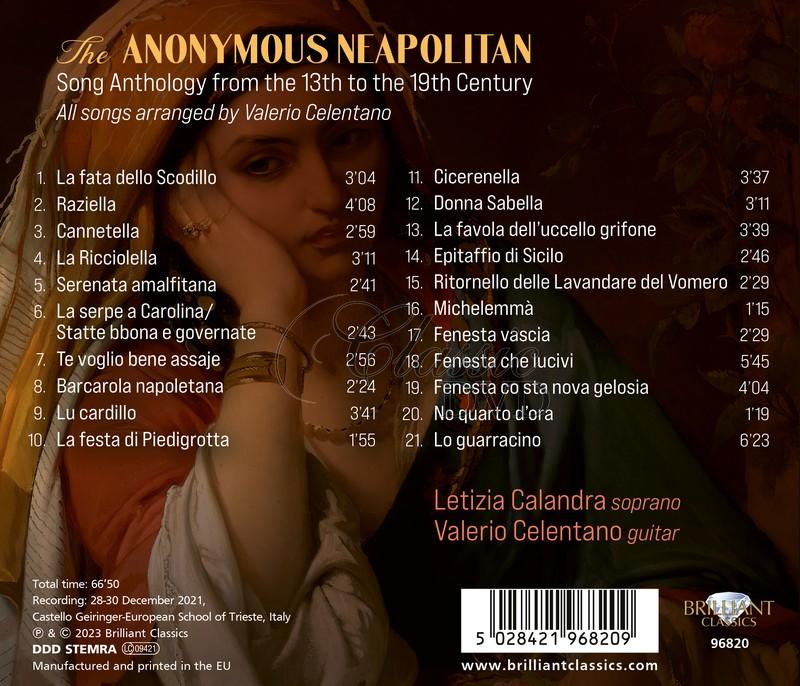 Songs by Anonymous Neapolitan Composers (CD)
