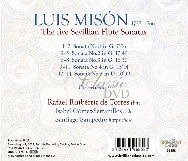 Misón: The Five Sevillian Flute Sonatas (CD)