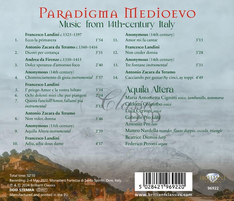 Paradigma Medioevo: Music from 14th-century Italy (CD)