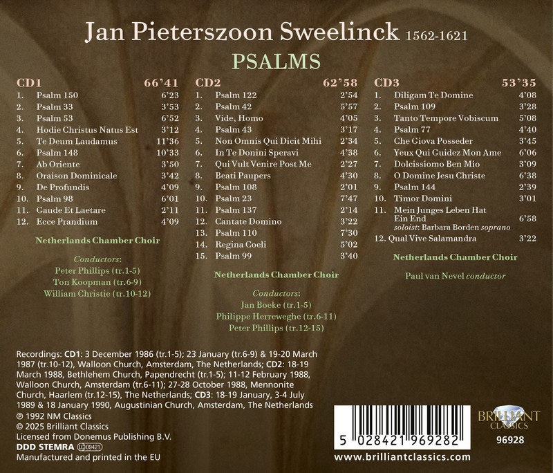 Sweelinck: Psalms (3CD)