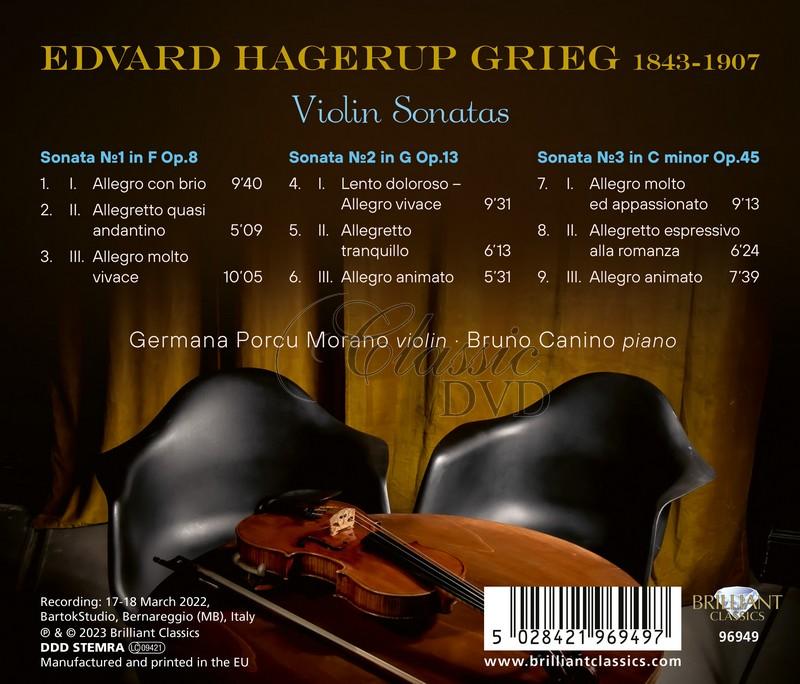 Edvard Grieg: Violin Sonatas (CD)