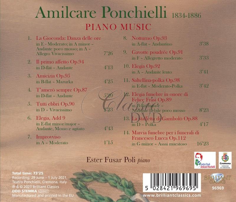Amilcare Ponchielli: Piano Music (CD)