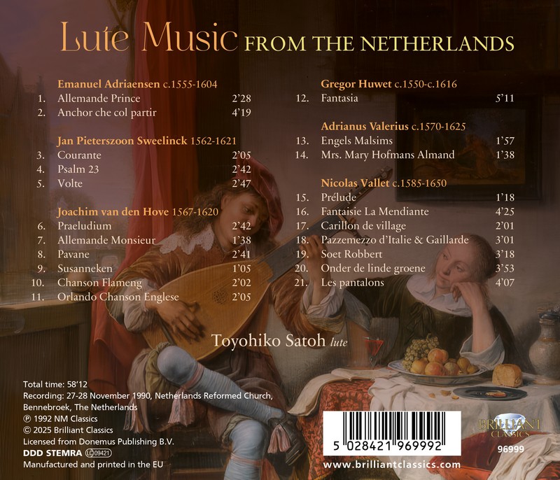 Lute Music from the Netherlands (CD)