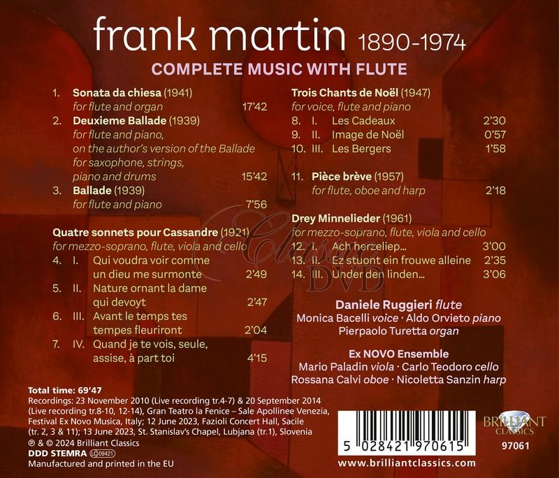 Frank Martin: Complete Music with Flute (CD)