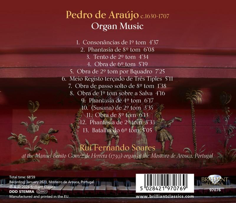 Pedro De Araújo: Organ Music (CD)