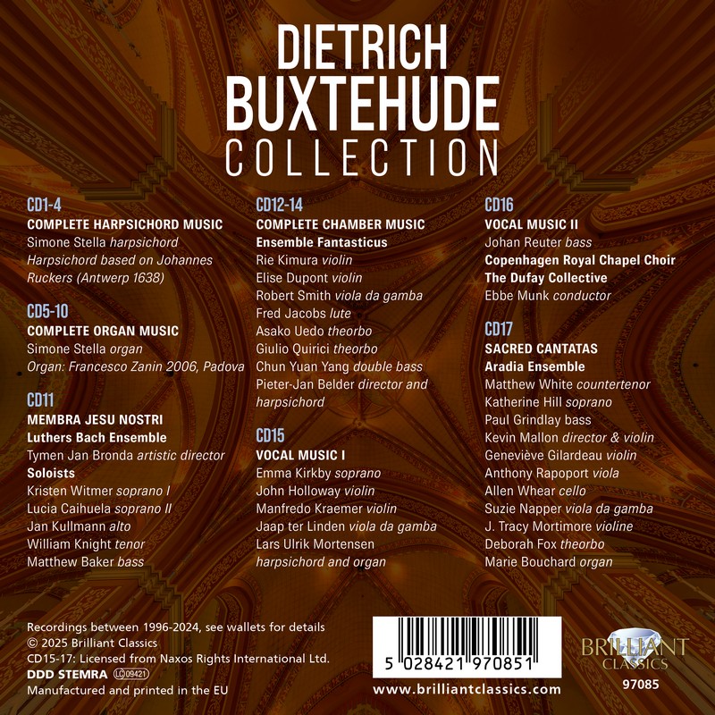 Dietrich Buxtehude Collection (17CD)