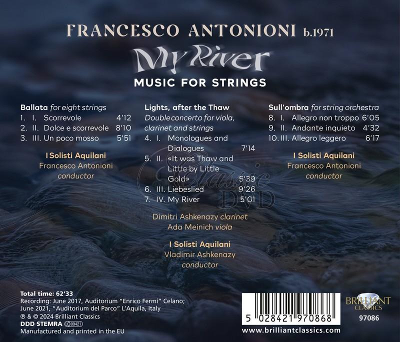 Francesco Antonioni: My River, Music for Strings (CD)