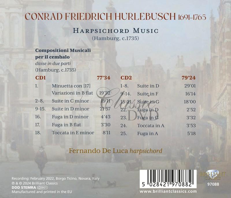 Hurlebusch: Harpsichord Music (2CD)