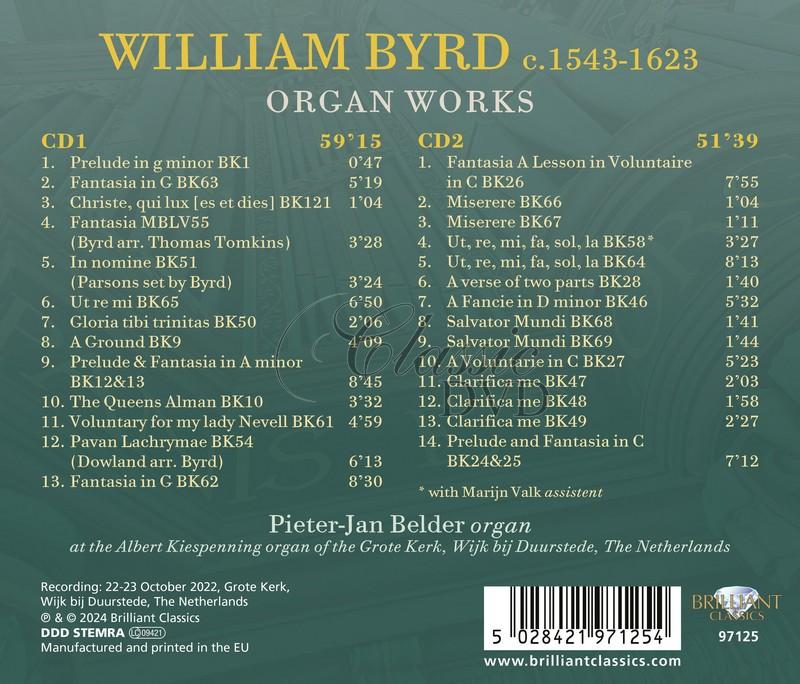 William Byrd: Organ Works (2CD)