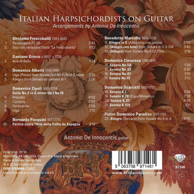 Italian Harpsichordists on Guitar (CD)