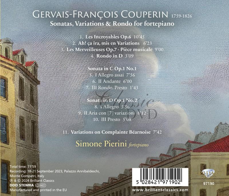 Gervais-François Couperin: Sonatas, Variations & Rondo  (CD)