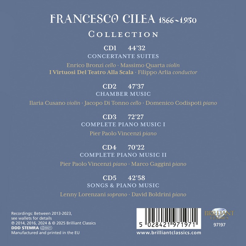 Cilea Collection (Italian Romantics) (5CD)