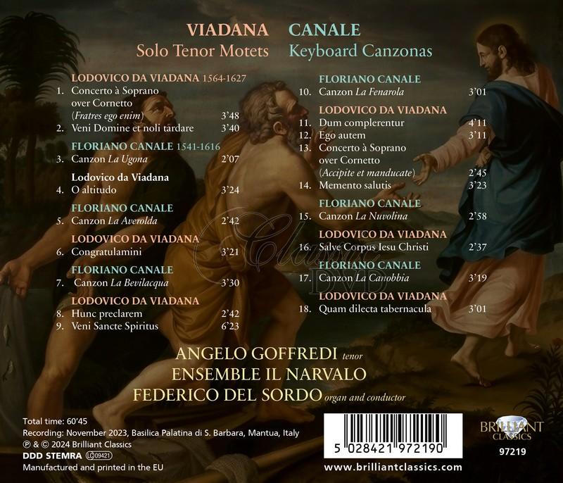 Viadana: Solo Tenor Motets; Canale: Keyboard Canzonas (CD)