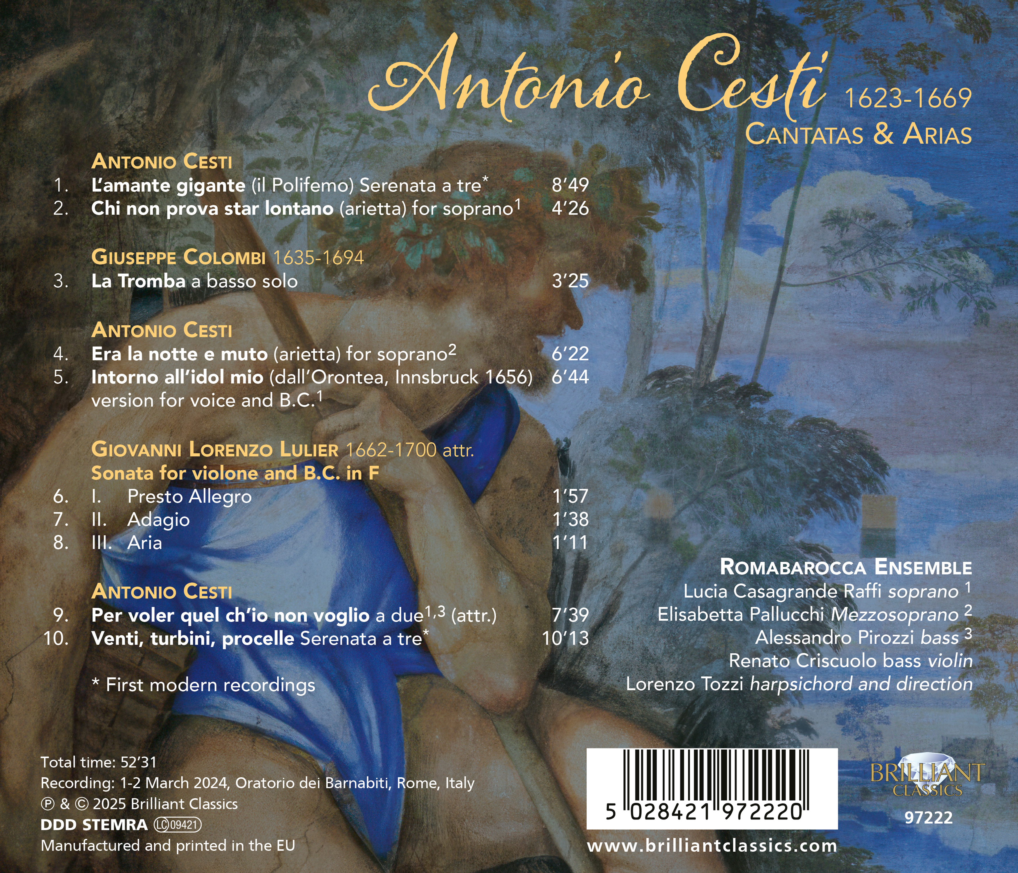 Cesti: Cantatas & Arias (CD)