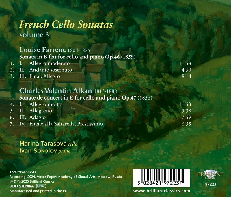 French Cello Sonatas, Vol.3: Alkan & Farrenc (CD)