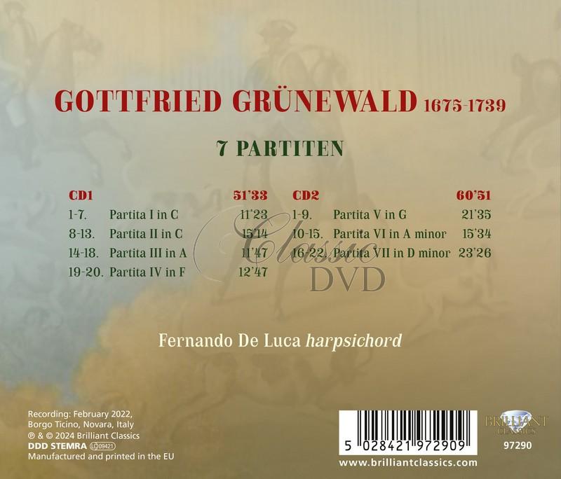 Gottfried Grünewald: 7 Partiten for harpischord (2CD)