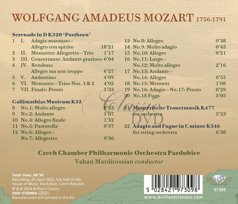 Mozart: 'Posthorn' Serenade K320, Gallimathias Musicum K32 (CD)