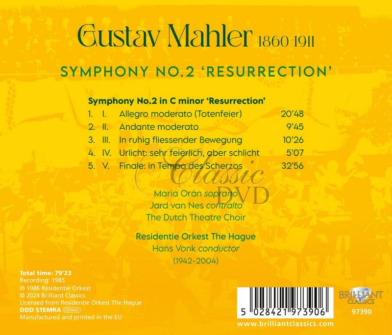 Mahler: Symphony No.2 'Resurrection' (CD)