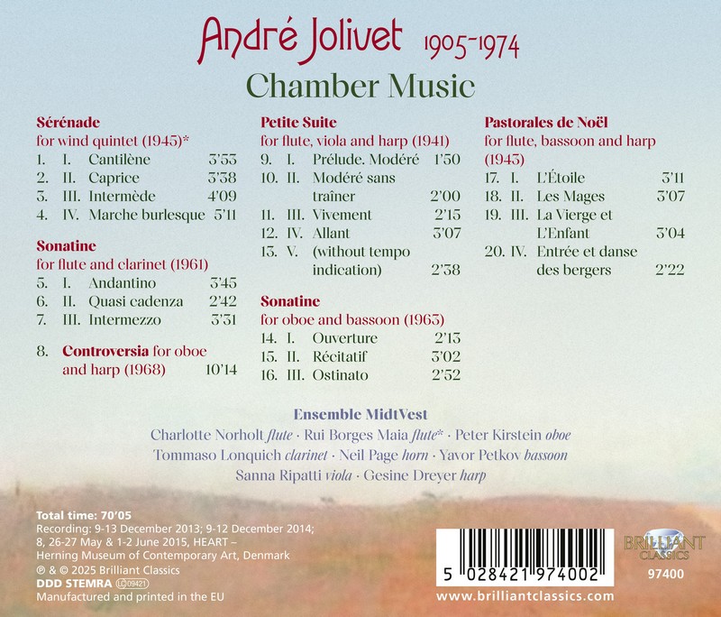 Jolivet: Chamber Music (CD)