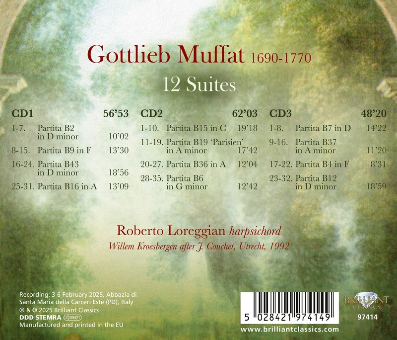 Muffat: 12 Suites (3CD)