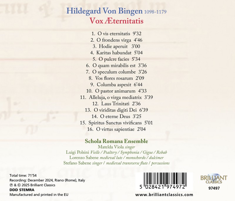Hildegard Von Bingen: Vox Aeternitatis (CD)