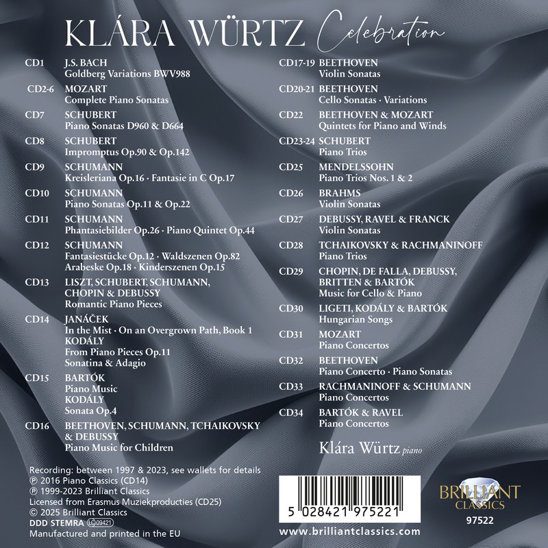 Klára Würtz Celebration SBĚRATELSKÁ EDICE (34CD)
